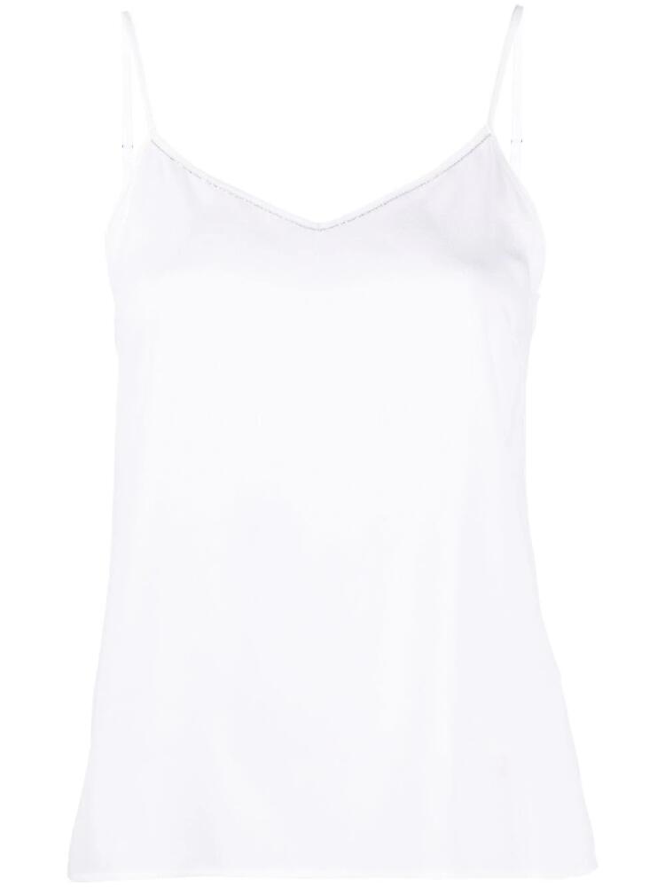 Fabiana Filippi basic spaghetti-straps top - White Cover