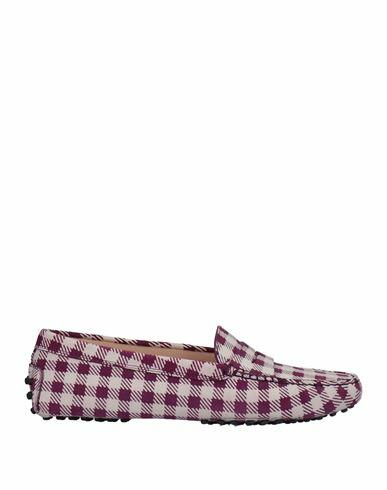 Tod's Woman Loafers Purple Soft Leather Cover