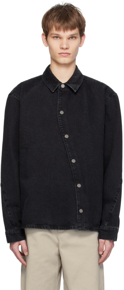 Axel Arigato Black Twist Denim Shirt Cover