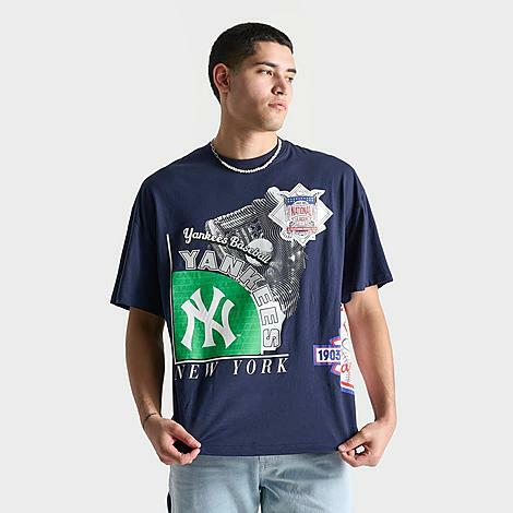 Mitchell And Ness Men's Mitchell & Ness New York Yankees MLB Logo Blast Graphic T-Shirt Cover