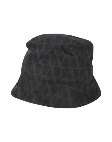 Valentino Garavani Man Hat Black Size 7 ¼ Polyester Cover