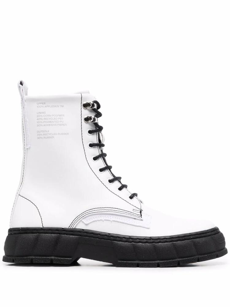 Virón 1992 logo-print ankle boots - White Cover