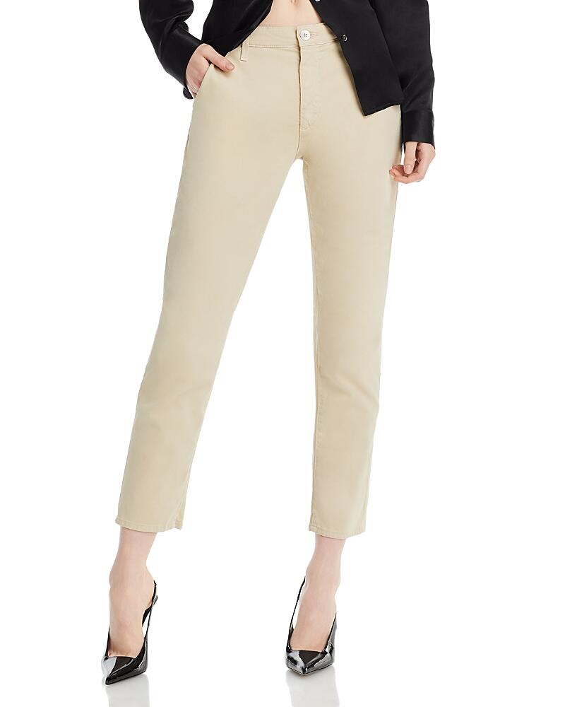 Ag Caden Straight Trousers in Cream Froth Cover