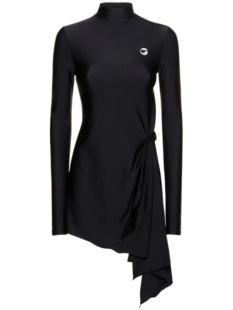 COPERNI High Neck Draped Mini Dress Cover