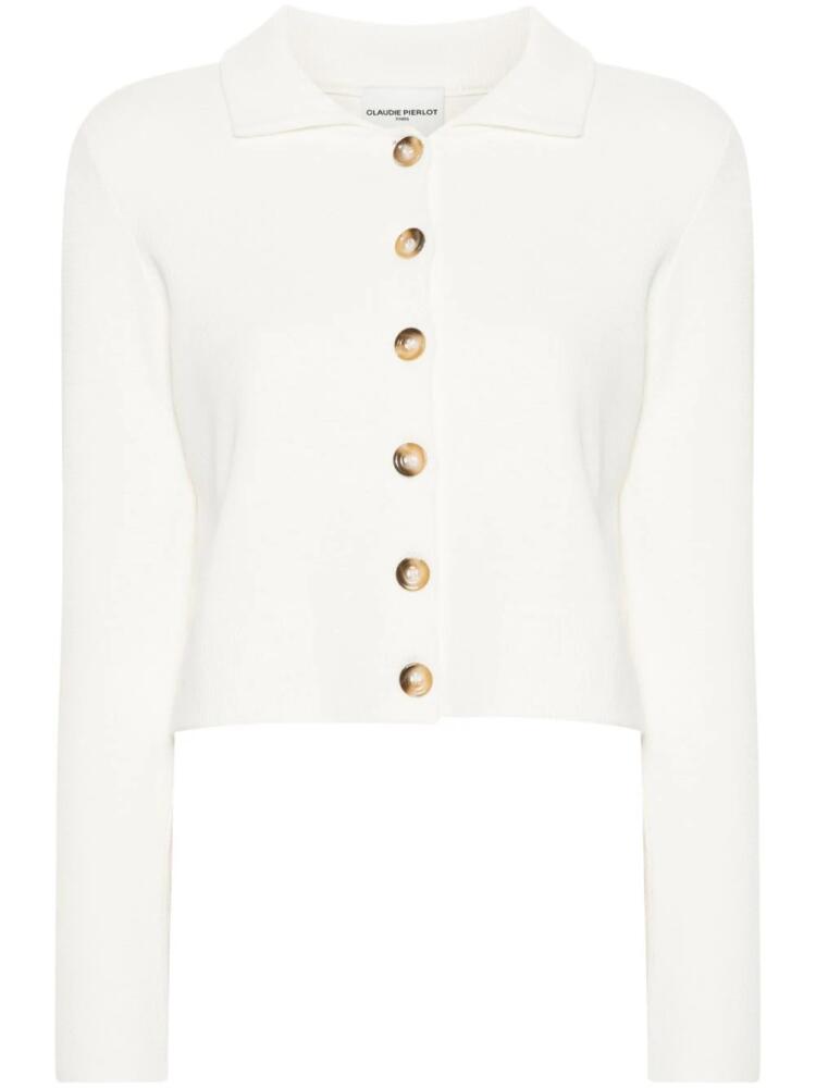 Claudie Pierlot textured-finish cardigan - White Cover