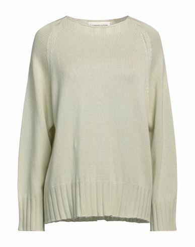 Lamberto Losani Woman Sweater Light green Silk, Cashmere Cover