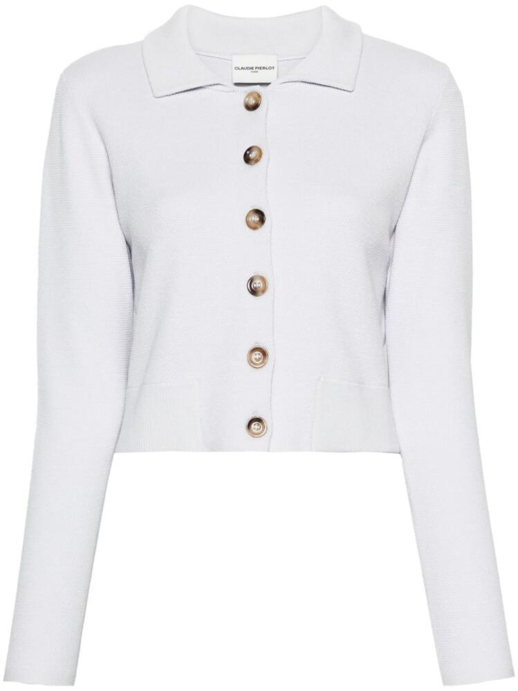 Claudie Pierlot Maniobis cropped cardigan - Blue Cover