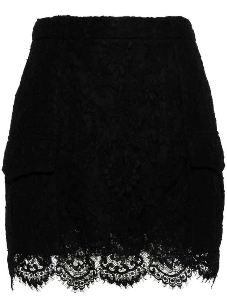 Ermanno Scervino corded-lace mini skirt - Black Cover