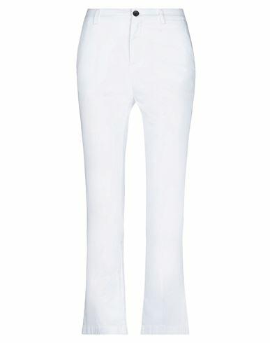 Department 5 Woman Pants White Cotton, Elastane Cover