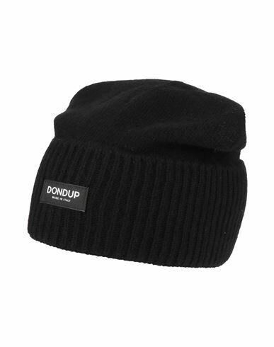 Dondup Man Hat Black Cashmere, Wool Cover