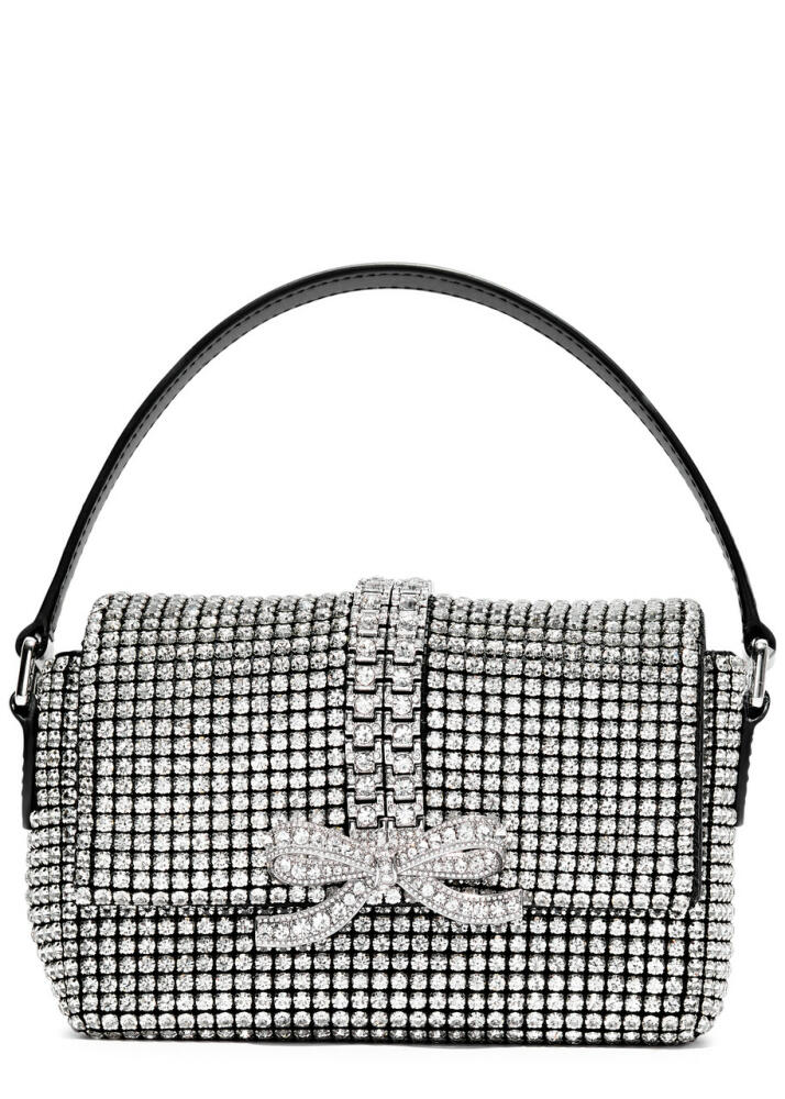 Self-portrait Micro Crystal-embellished top Handle bag - Silver Cover