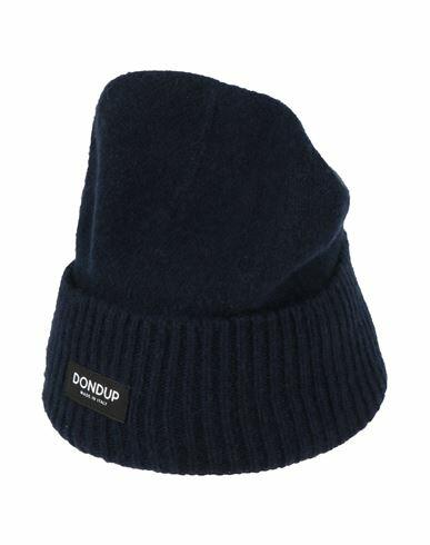 Dondup Man Hat Midnight blue Cashmere, Wool Cover