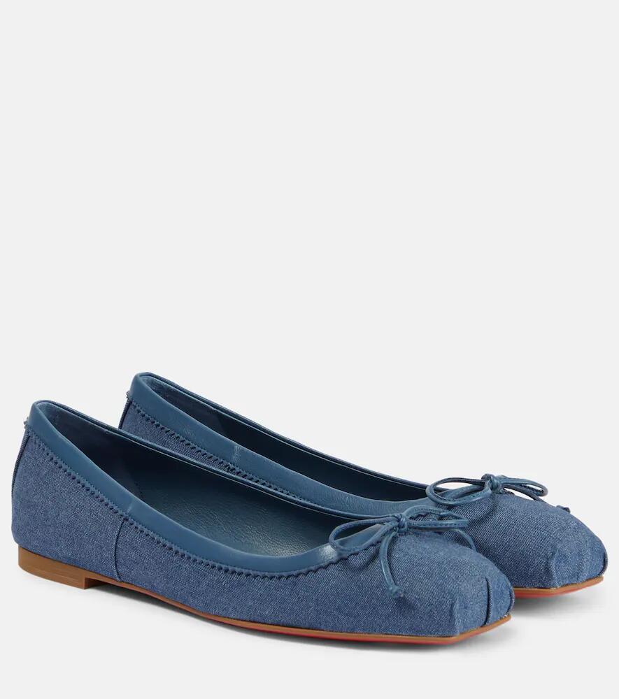 Christian Louboutin Mamadrague denim ballet flats Cover