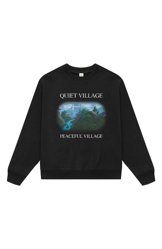 Museum of Peace & Quiet x Disney 'The Lion King' Quiet Village Cotton Graphic Sweatshirt in Black Cover