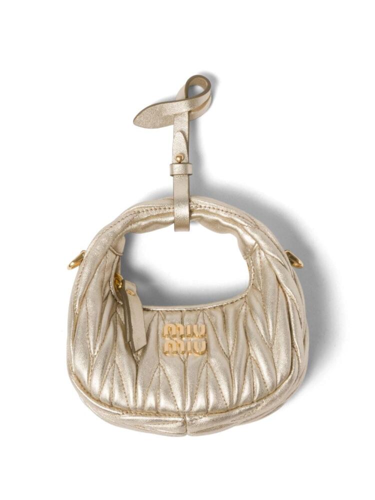 Miu Miu mini Wander matelassé shoulder bag - Neutrals Cover