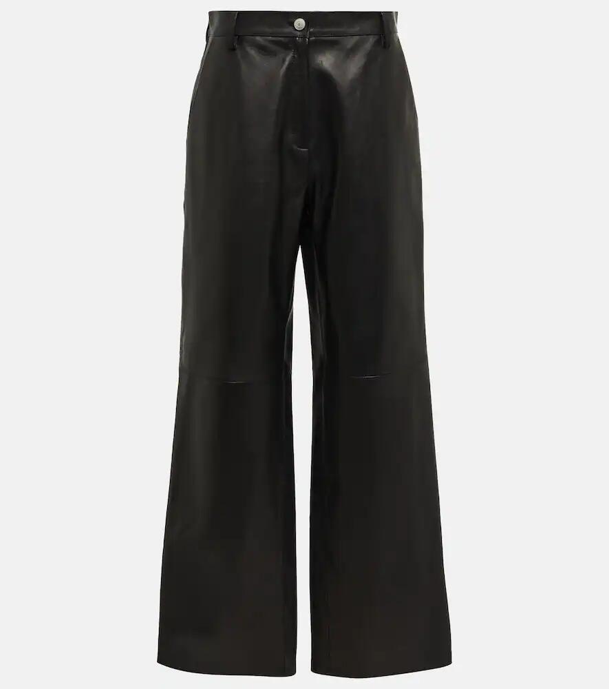 Magda Butrym High-rise wide-leg leather pants Cover