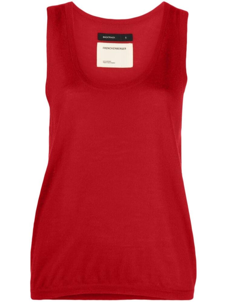 Frenckenberger sleeveless cashmere knitted top - Red Cover