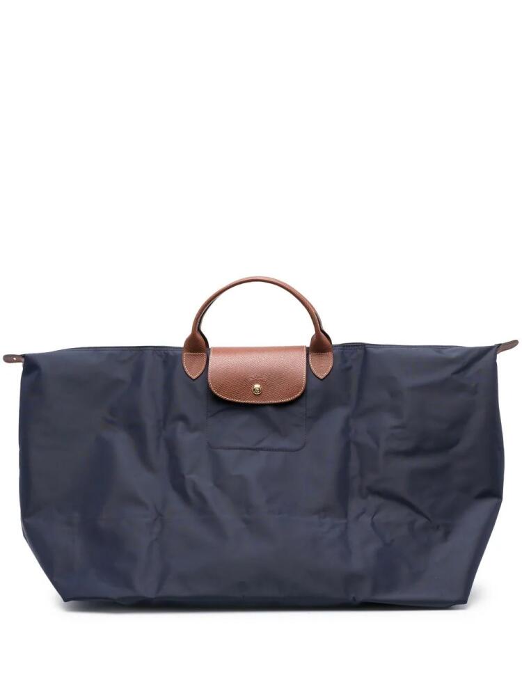 Longchamp large Le Pliage travel bag - Blue Cover