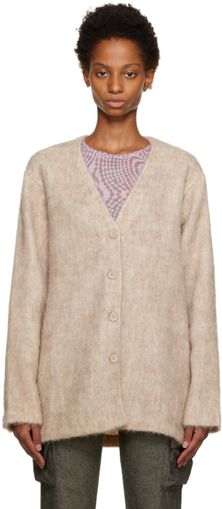 OUR LEGACY Beige Mid Line Cardigan Cover