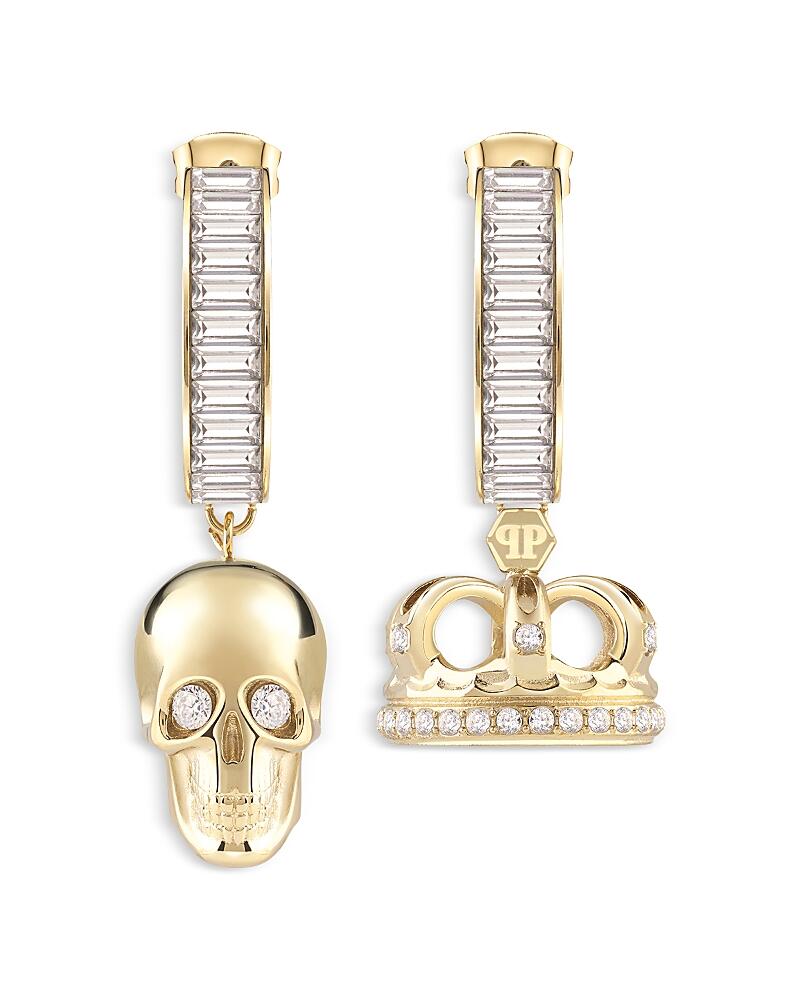 Philipp Plein $kull Crown Drop Earrings, 1.4L Cover