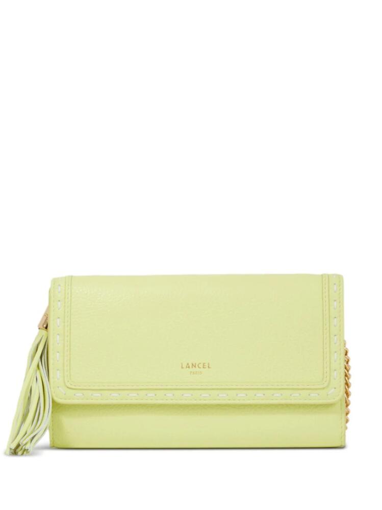 Lancel leather chain wallet - Green Cover