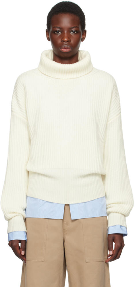 Moncler White Patch Turtleneck Cover