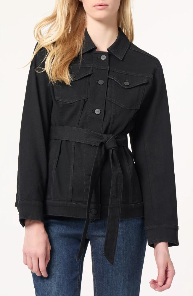 Jones New York Belted Trucker Jacket in Onyx Wash Cover