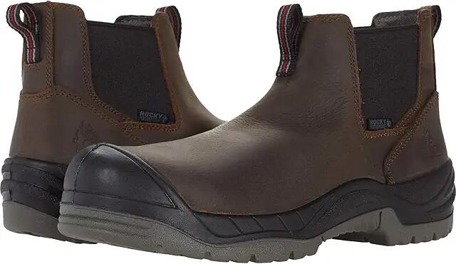 Rocky Work Smart 6 Comp Chelsea (Brown) Men's Shoes Cover