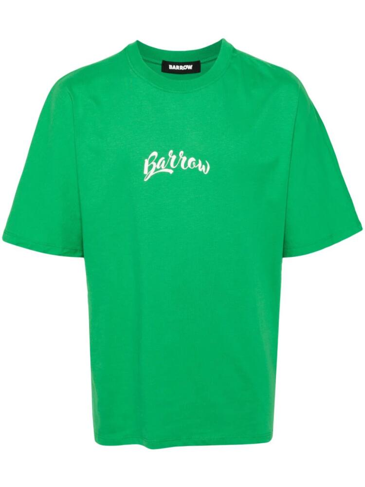 BARROW logo-print cotton T-shirt - Green Cover