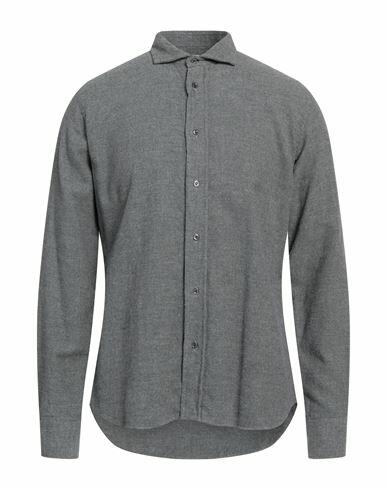 Aglini Man Shirt Grey Cotton Cover