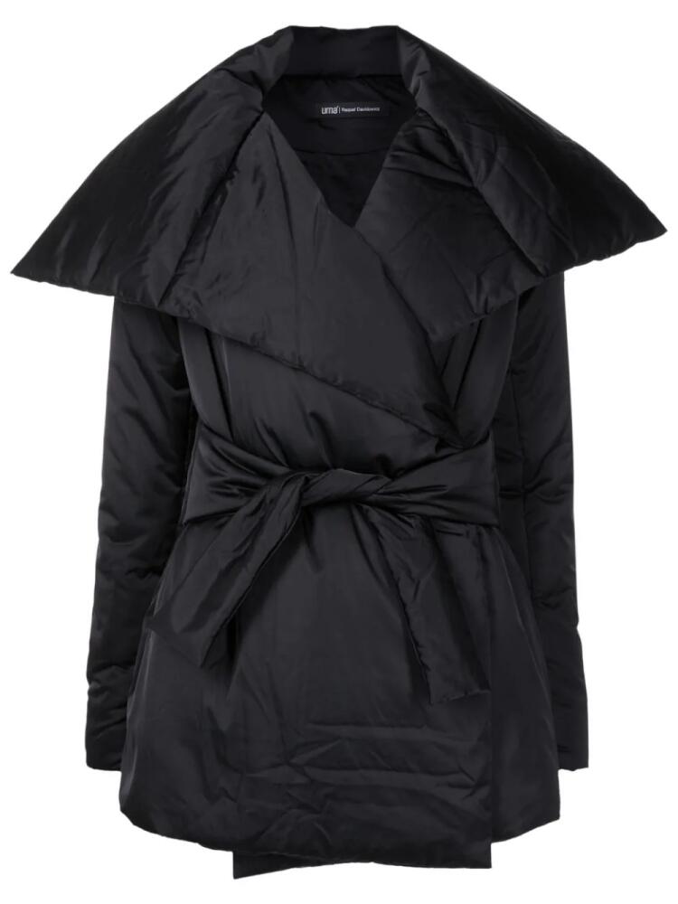 Uma | Raquel Davidowicz kimono-style tied puffer jacket - Black Cover