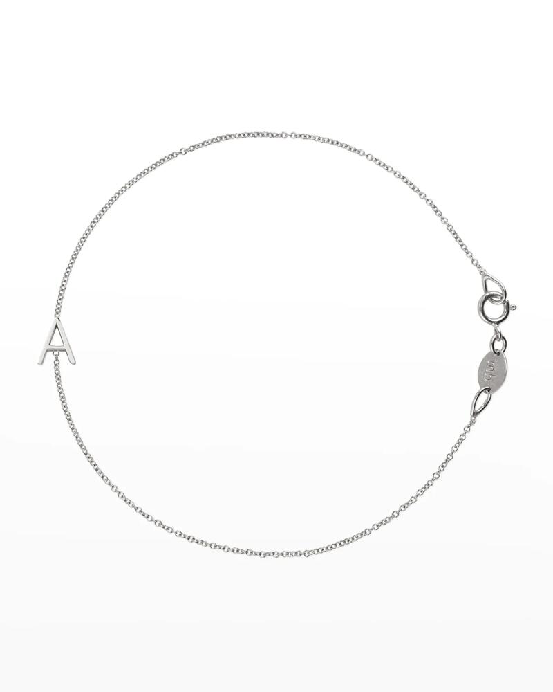 Maya Brenner Designs 14k White Gold Letter Bracelet Cover