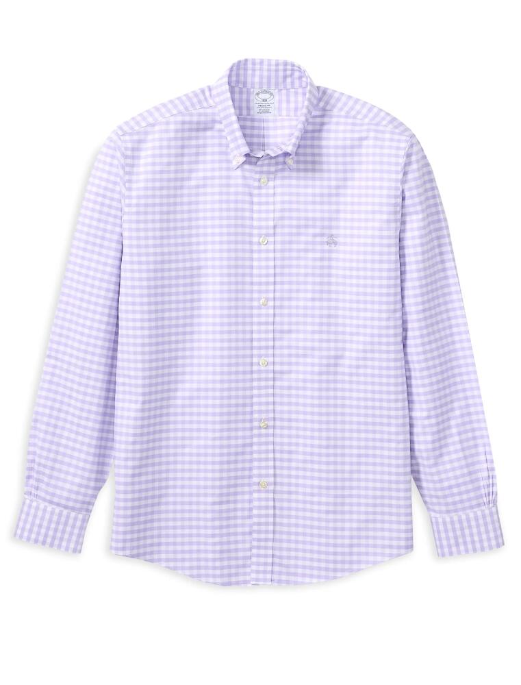 Brooks Brothers Non-Iron Gingham Sport Shirt in Lavender Cover