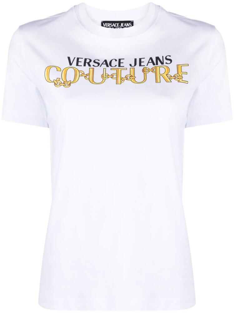 Versace Jeans Couture logo-print cotton T-shirt - White Cover