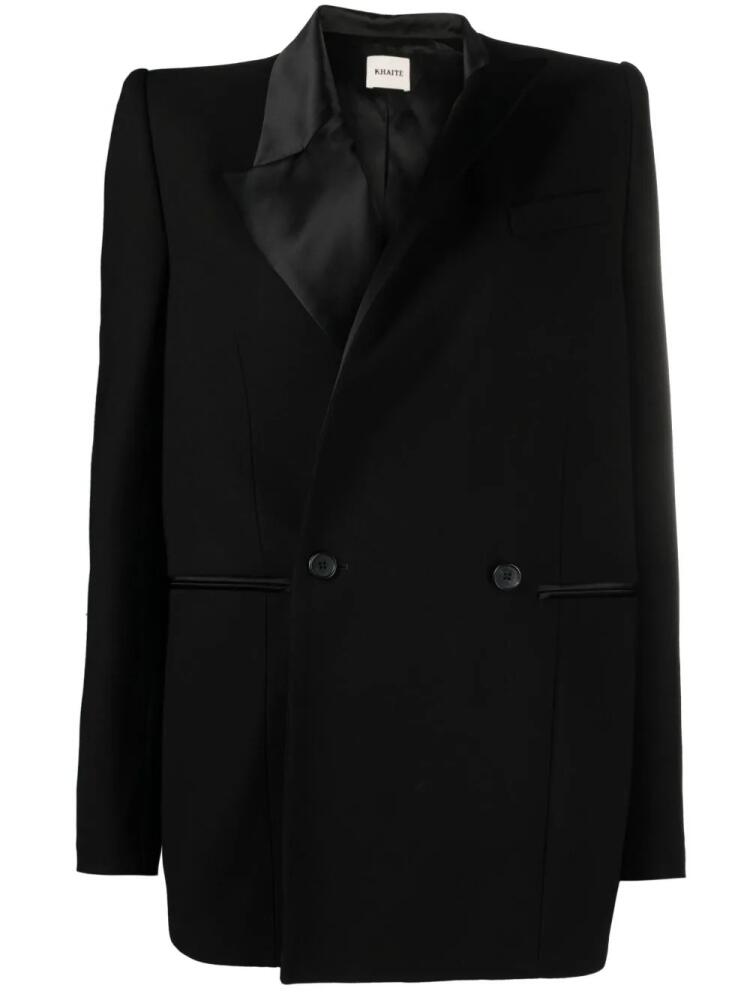 KHAITE The Malek asymmetric blazer - Black Cover