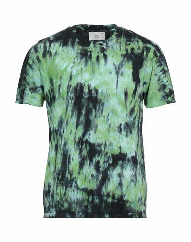 Ami Alexandre Mattiussi Man T-shirt Light green Cotton, Elastane Cover