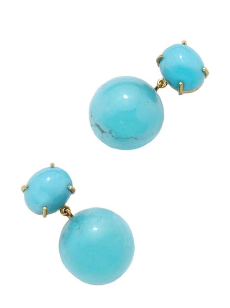 Irene Neuwirth 18kt yellow gold Gumball turquoise drop earrings Cover