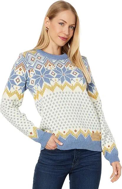 Dale of Norway Vilja Sweater (Off-White Blue Shadow Mustard) Women's Clothing Cover