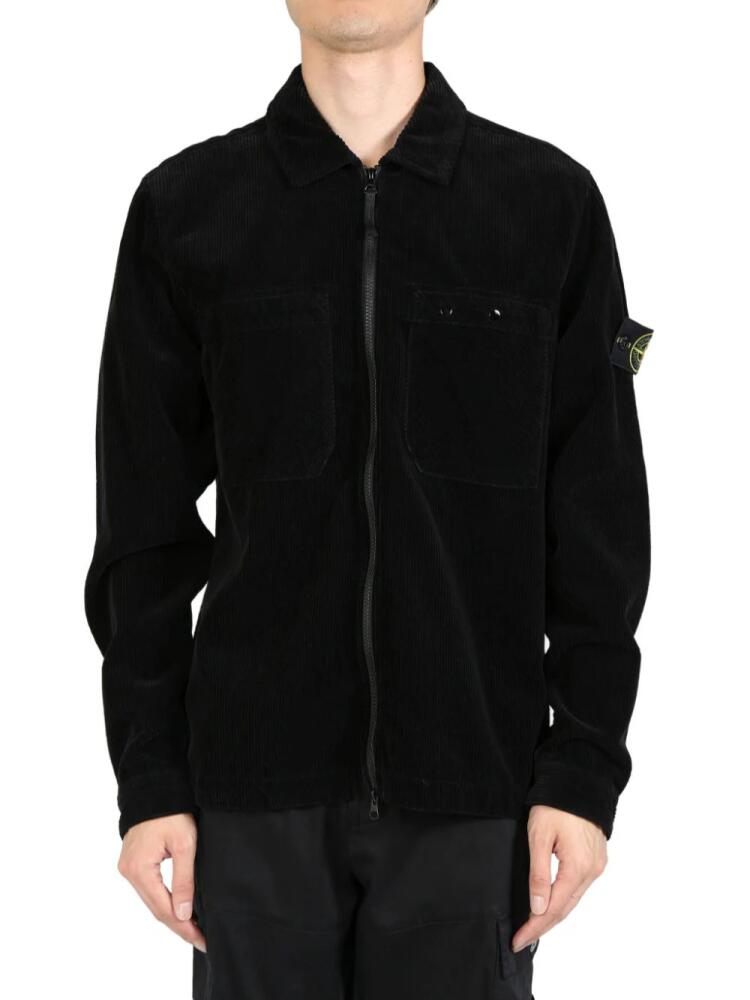 Stone Island Logo patch shirt - Black Cover