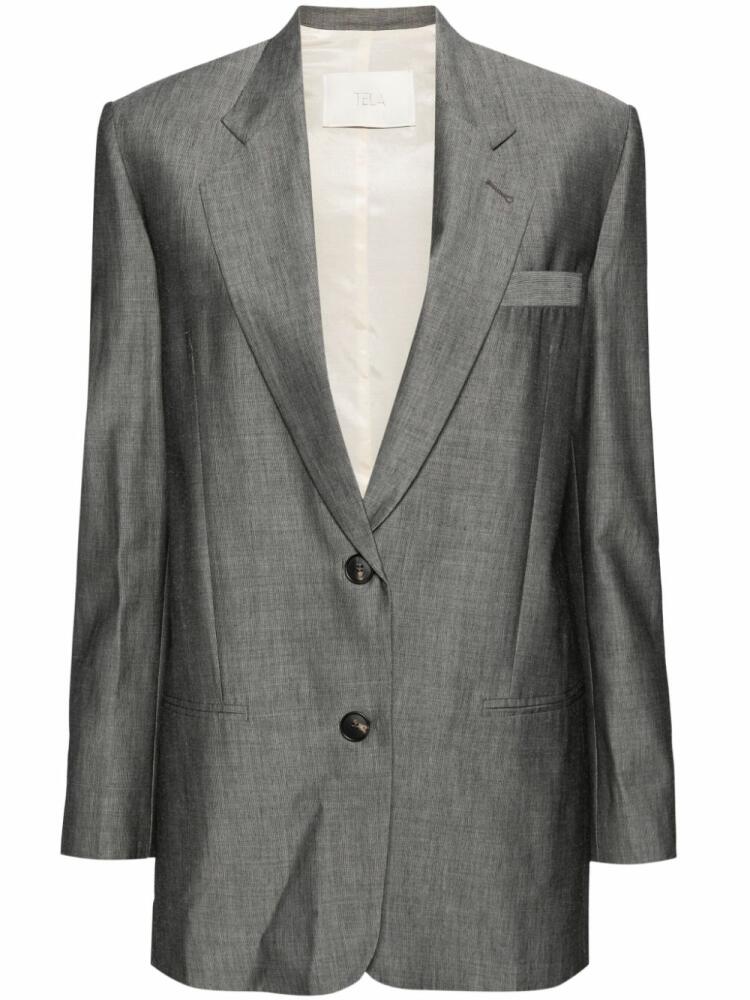 Tela Petunia single-breasted blazer - Grey Cover