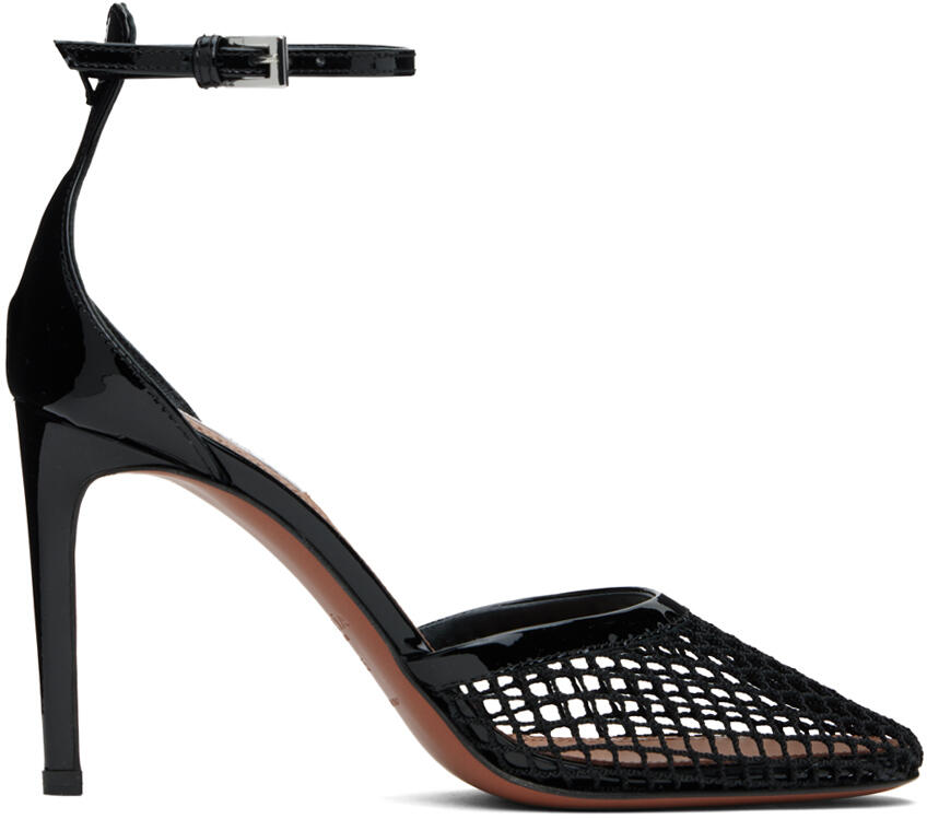 ALAÏA Black High Fishnet Heels Cover