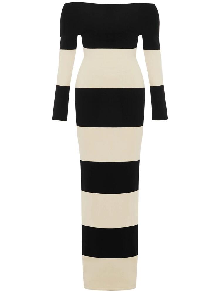 POSSE Theo Striped Knit Long Dress Cover