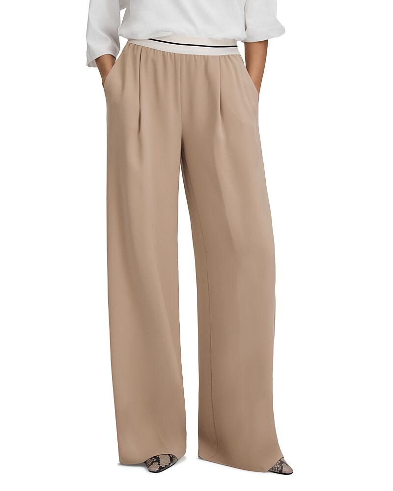 Reiss Petite Abigail Pull On Wide Leg Pants Cover