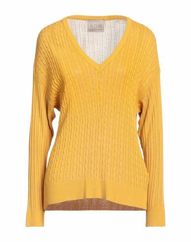 N. o.w. Andrea Rosati Cashmere Woman Sweater Ocher Viscose Cover