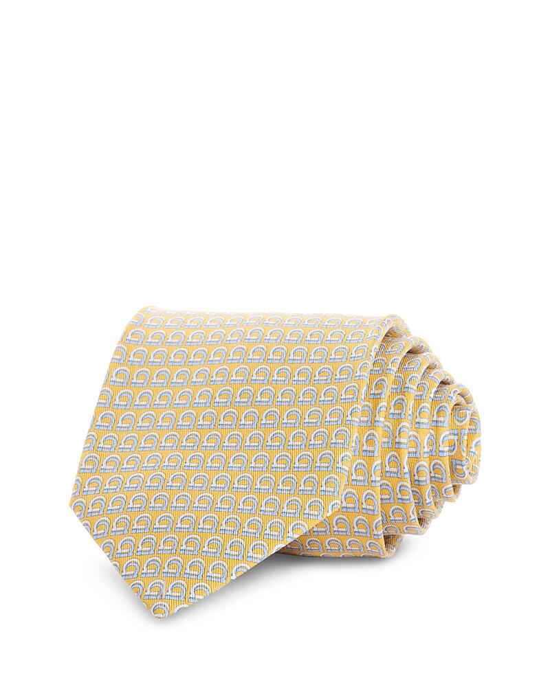 Ferragamo Gancini Print Silk Classic Tie Cover