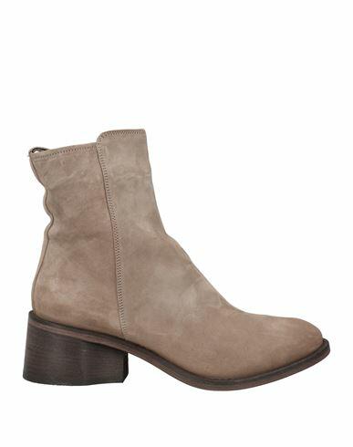 Moma Woman Ankle boots Grey Leather Cover