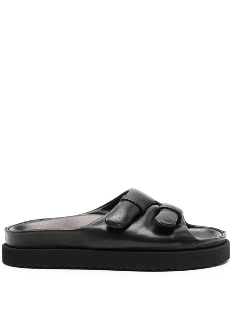 Officine Creative Chora leather slides - Black Cover