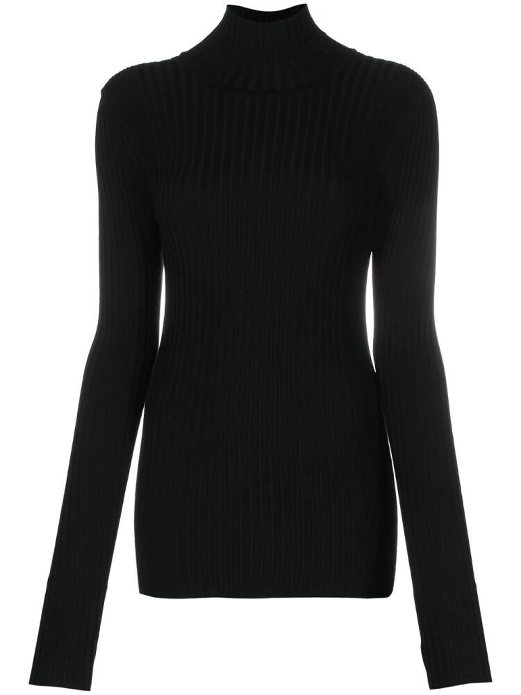 Rabanne roll-neck fitted jumper - Black Cover