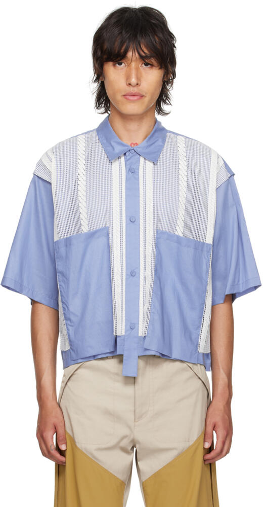 F/CE.® Blue Rope Mesh Shirt Cover