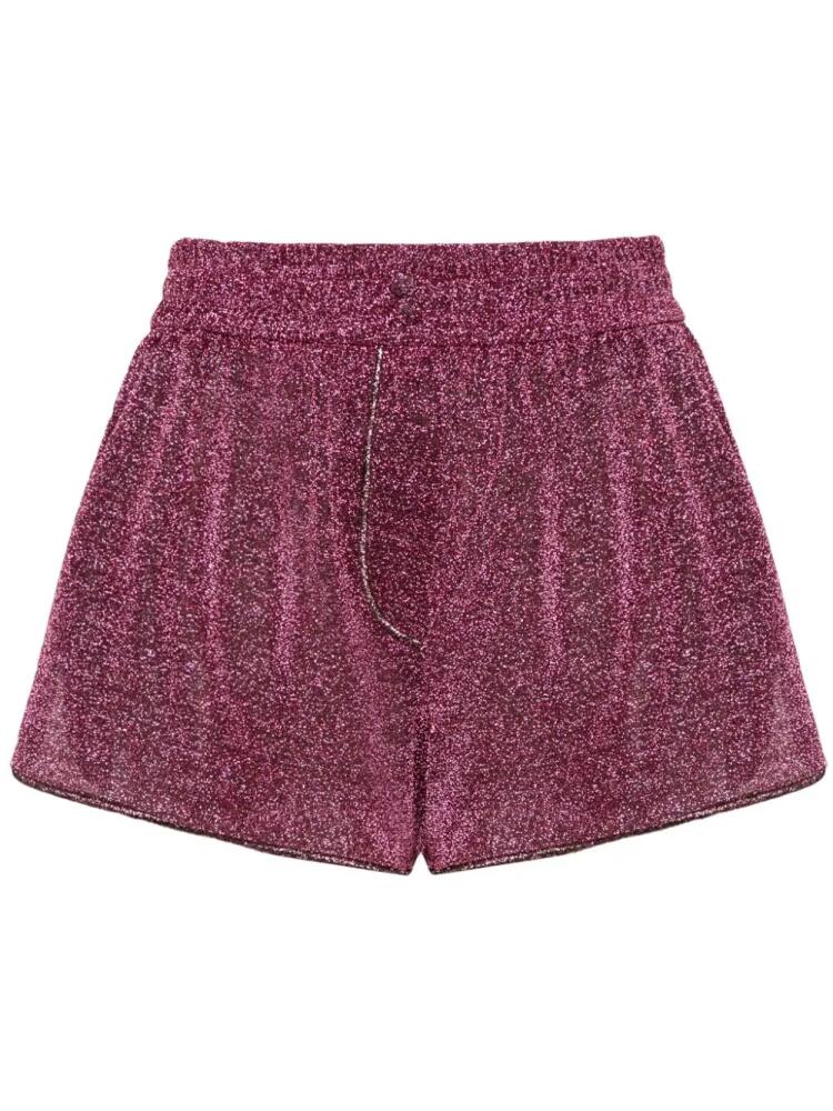 Oséree lurex track shorts - Pink Cover